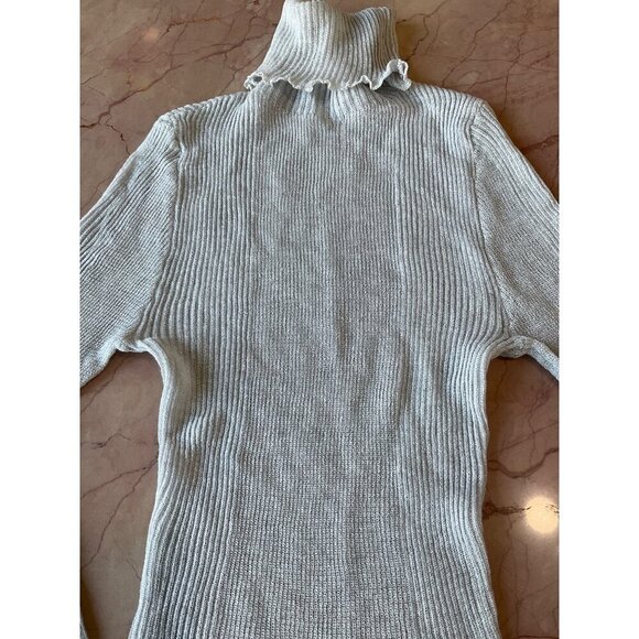 SER.O.YA Piper Sweater in Silver XSmall New Womens Turtleneck Knit Top - Picture 7 of 16
